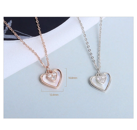 Collar de Plata Esterlina S925 Concha del Amor para Mujer - Image 2