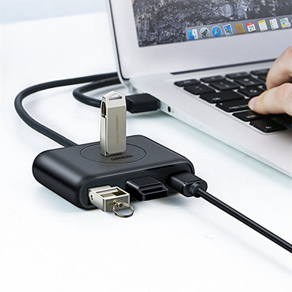 Extensor USB 30M - Multiplicador 1 a 4 Puertos con Base de Expansión