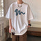 Camiseta de Algodón Puro Manga Corta para Hombre