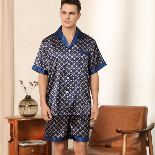 Pijama Corto Estampado para Hombre - Comodidad de Verano