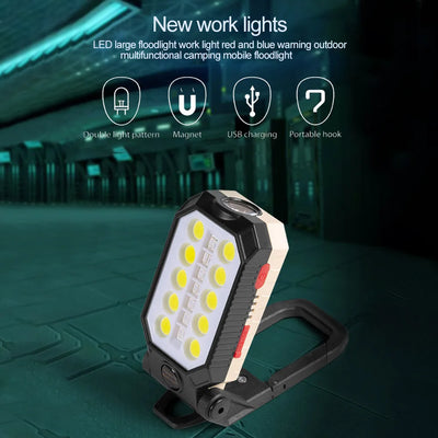 Linterna LED Recargable USB Plegable con Imán - Luz de Trabajo COB Impermeable - Image 12