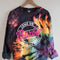 Suéter Unisex Cuello Redondo con Estampado Tie-Dye 3D