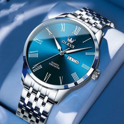 Reloj de Pulsera Ejecutivo en Acero con Escala Romana - Image 6