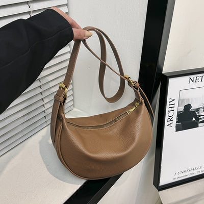 Bolso Mensajero de Cuero Suave Capacidad Grande para Llevar Bajo el Brazo - Image 8