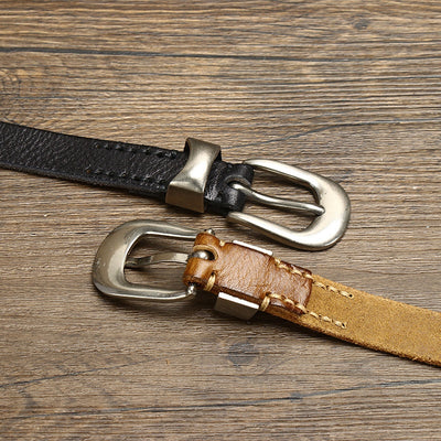 Cinturón de Cuero Retro Versátil 18cm - Estilo Clásico Personalizado - Image 14