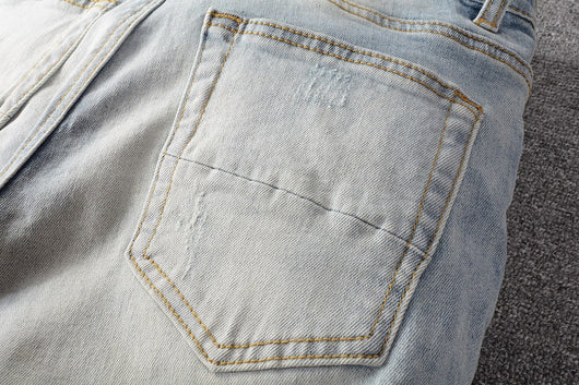 Jeans Skinny Ajustados con Algodón Elástico y Efecto Desgastado - Image 20