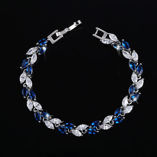Pulsera de Moda Coreana con Hojas de Circón AAA - Image 4