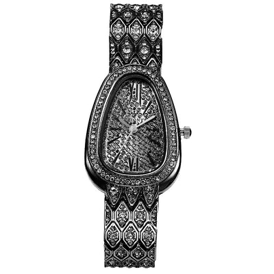 Reloj de Acero con Cadena Brillante y Diamantes Incrustados - Image 2