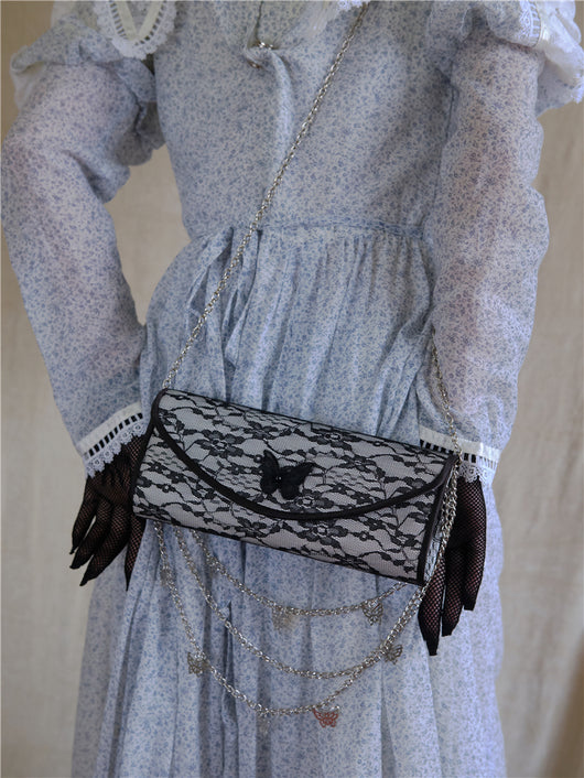 Bolso Clutch Elegante con Diseño de Encaje Versátil - Image 14