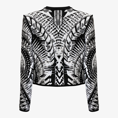 Cardigan de Punto Contraste Negro y Blanco Premium - Image 4