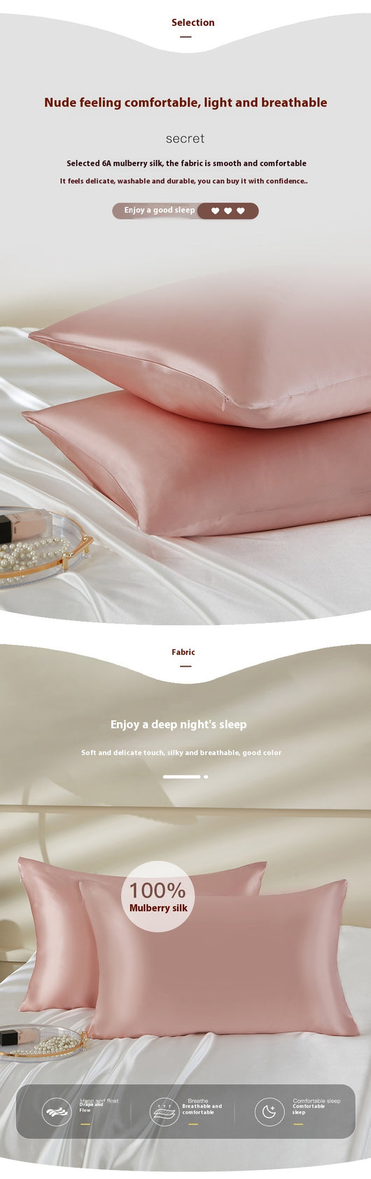 Funda de Almohada de Seda 22 Milímetros - Image 26
