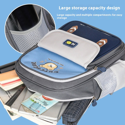 Mochila Escolar Ergonómica de Gran Capacidad con Protección Dorsal - Image 4