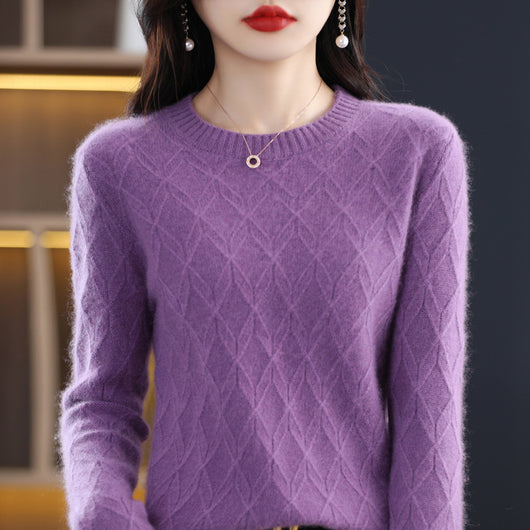 Suéter Jacquard Grueso para Mujer - Abrigo Cálido Otoño Invierno - Image 7