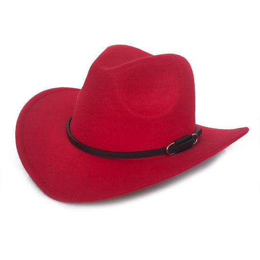 Sombrero Vaquero Vintage de Lana para Otoño e Invierno - Image 9
