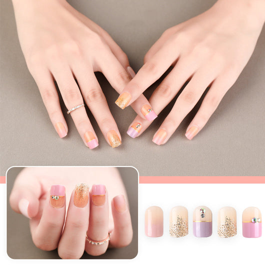 Uñas Postizas con Brillo Waterproof - Kit DIY en Caja - Image 6