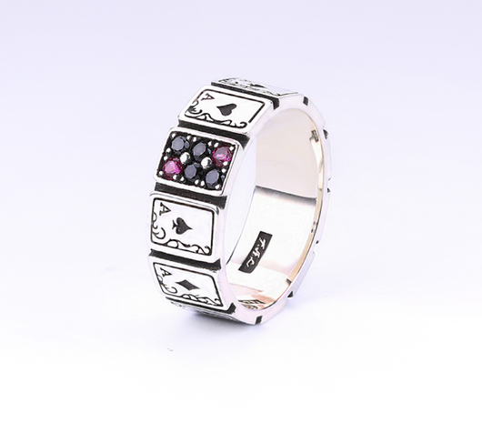Anillo Clásico Poker Plata 925 Esterlina - Image 3