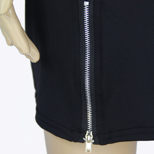 Vestido Básico de Manga Larga Blanco y Negro - Talla de EE. UU. - Image 9