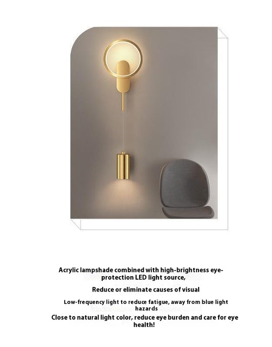 Lámpara de Pared para Dormitorio Principal - Diseño Minimalista Moderno - Image 5