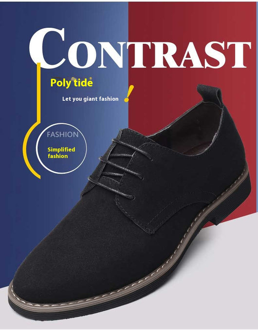 Zapatos Casuales Talla Grande Hombre Estilo Británico Acolchonados - Image 18