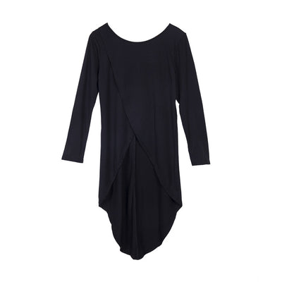 Blusa Larga Asimétrica de Corte Irregular Talla Grande - Image 10