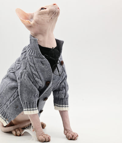 Suéter de Algodón Puro para Gatos sin Pelo - Tejido Suave y Cálido - Image 3