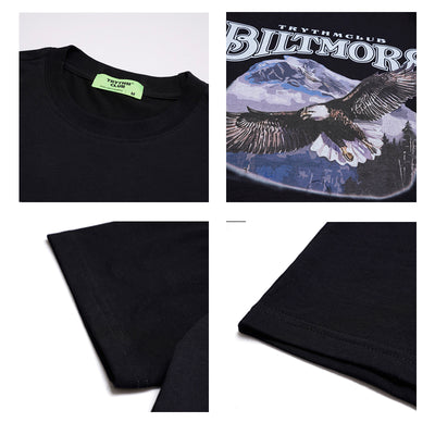 Playera Holgada de Hip-hop Americana para Parejas - Image 4