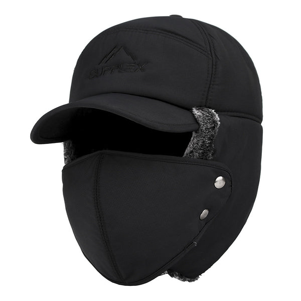 Gorro Invierno Hombre Estilo Coreano con Máscara Facial - Abrigo Completo Lei Feng