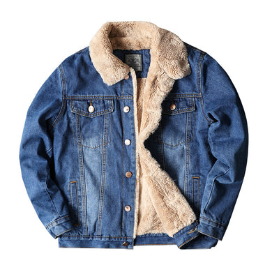 Chaqueta Denim Forrada en Fleece - Estilo Clásico para Otoño e Invierno - Image 5