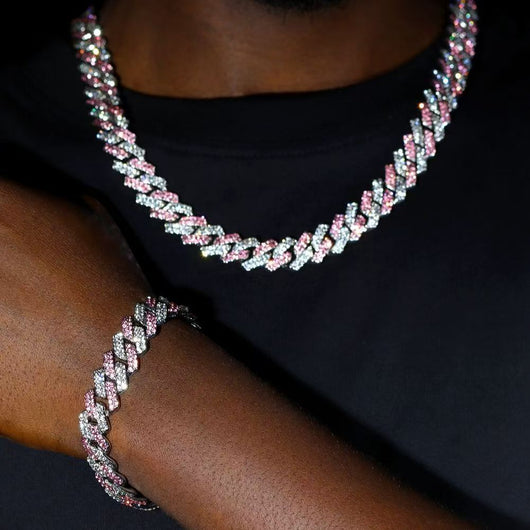Cadena Cubana de Aleación con Strass Estilo Hip-hop para Hombre - Image 9