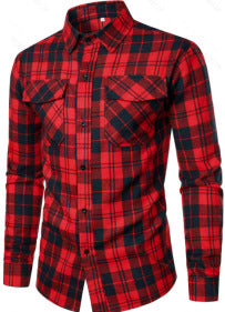 Camisa de Manga Larga con Solapa Elegante para Hombre - Image 15