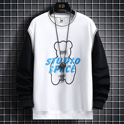 Suéter Casual para Hombre con Diseño Cartoon - Primavera y Otoño - Image 9