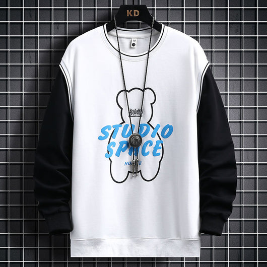 Suéter Casual para Hombre con Diseño Cartoon - Primavera y Otoño - Image 9
