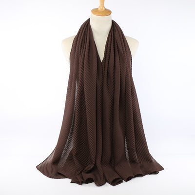 Pañuelo de algodón plisado para mujer - Image 9