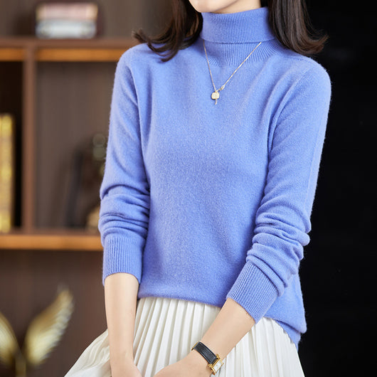 Polera Cuello Alto Ajustada para Mujer - Prenda Base Versátil - Image 14