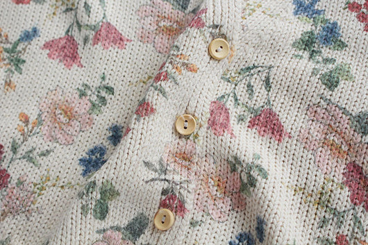 Cardigan Tejido con Estampado y Cuello en V de Manga Larga - Image 4