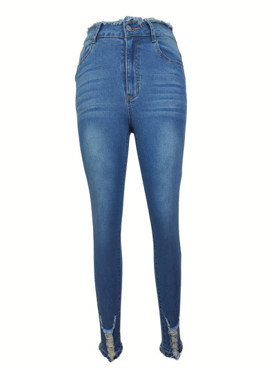Pantalones Clásicos de Cintura Alta Ajustados y Elásticos para Mujer - Image 3