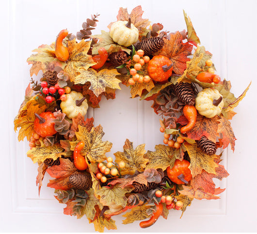 Guirnalda Otoñal con Hojas y Calabazas - Decoración de Otoño e Invierno - Image 4