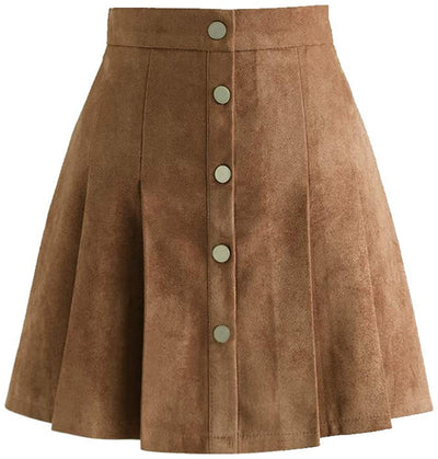 Falda Casual de Botones Estilo Europeo para Mujer - Image 7