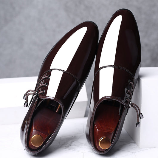 Zapatos Formales de Hombre Talla Grande con Acabado Brillante - Image 9