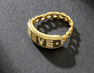 Anillo de Plata 925 con Cristal y Diamante - Diseño Minimalista para Parejas - Image 6