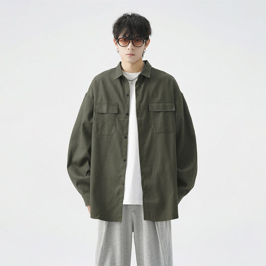 Camisa Jacket Casual Oversize para Hombre - Talla Grande - Image 8