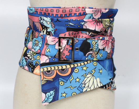 Cinturón Estilo Chino con Estampado y Pintura Artesanal - Image 6