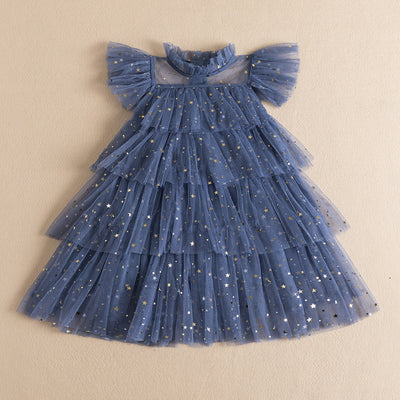 Vestido de Niña con Lentejuelas y Malla Brillante - Image 4