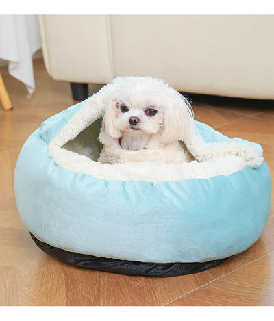 Cama Ortopédica para Perros y Gatos con Manta Térmica y Capucha - Image 17