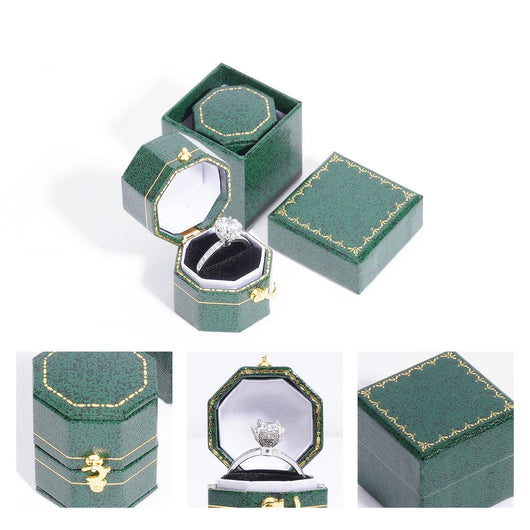 Joyero Octagonal Retro Europeo Portátil - Image 14