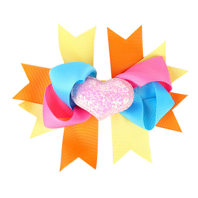 Pasador de Moño Infantil Multicapa con Detalle de Amor - Image 11
