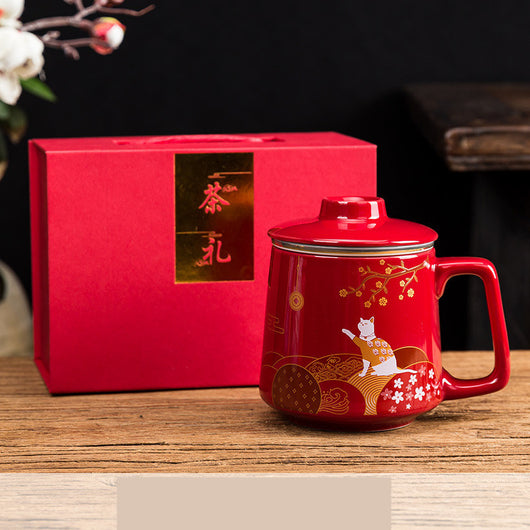 Taza de Oficina de Cerámica con Filtro de Té e Infusor Integrado - Image 8
