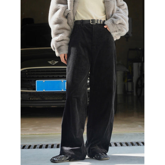 Pantalones Casuales Rectos Cómodos para Mujer con Abrigo Térmico - Image 3