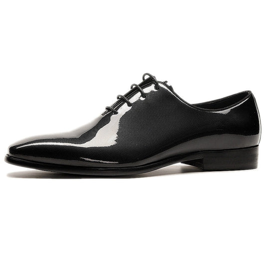 Zapatos de Cuero Charol Punta Fina para Hombre - Calzado Ejecutivo Premium