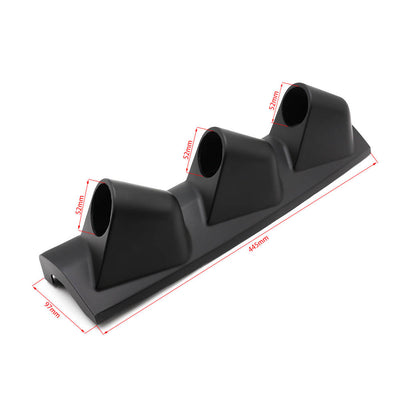 Soporte Universal para Instrumentos de Auto de Tres Orificios - Bastidor Racing Negro - Image 3
